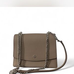 Tory Burch Tan Crossbody Bag with Chain Strap